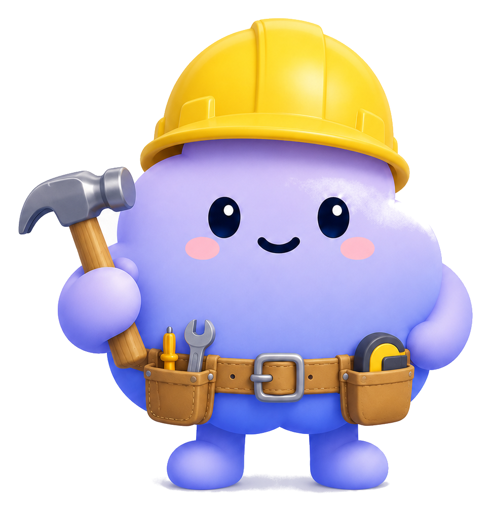 Worker sub-agent Goal Buddy with a construction helmet